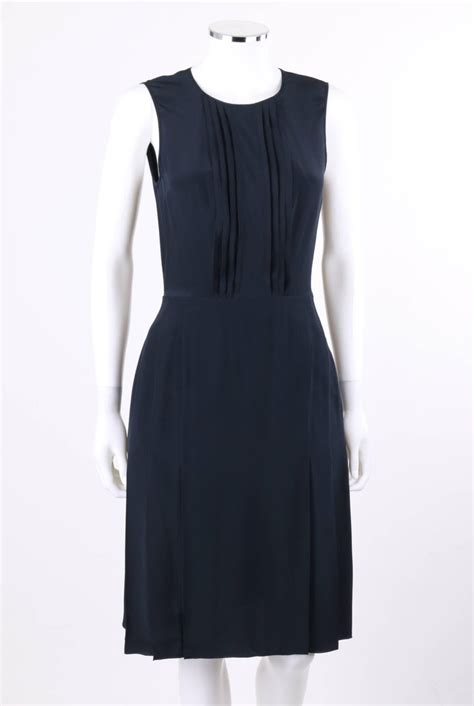 prada navy blue dress|Prada Dresses .